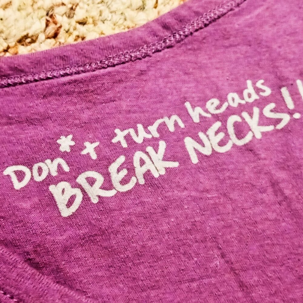 ⚡FINAL SALE⚡Purple Harmonie HPNOTIQ Liqueur LiveLouder Sexy Baby Tee NWOT - Picture 4 of 11